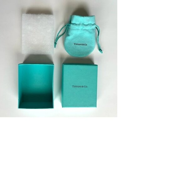 Tiffany & Co. Jewelry - Tiffany & Co  Classic Turquoise box with pouch, Authentic